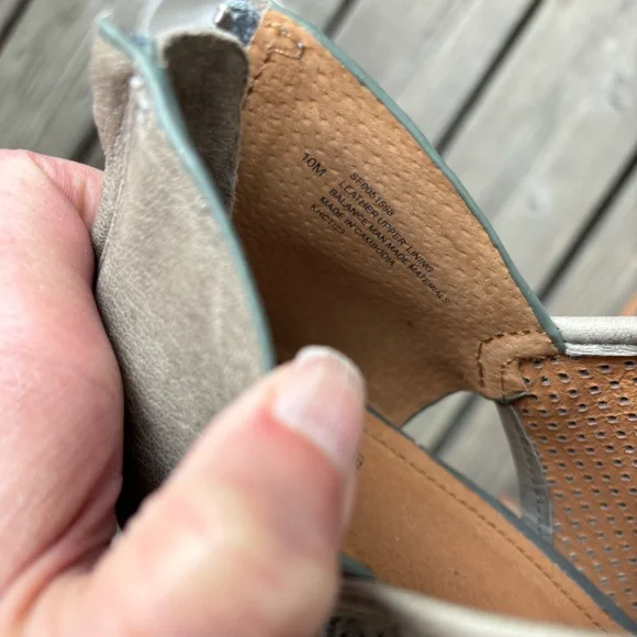 Sofft Gray Leather Perforated Booties NWOT - Picture 4 of 4